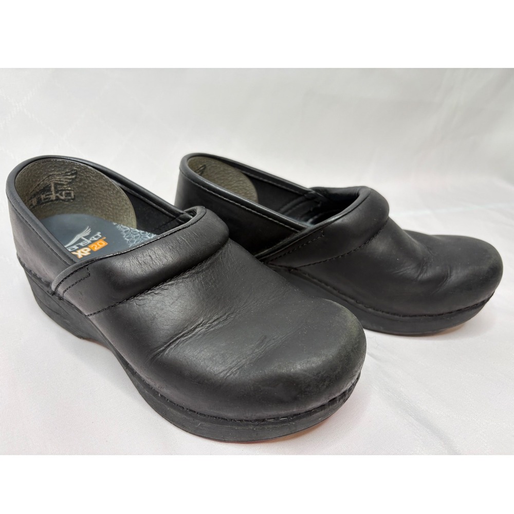 DANSKO XP 2.0 Black Leather‎ Professional Clogs 36W/5.5 Comfort Work Orthopedic